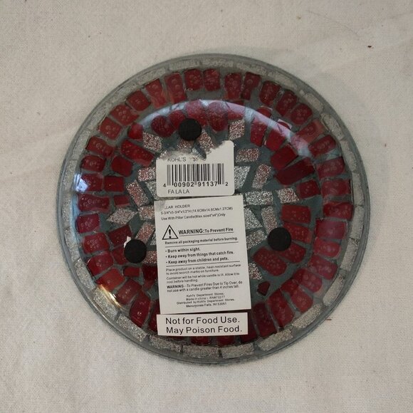 LOT OF 2 –Calypso Tealight Candle Holder & Pillar Candle Plate - Picture 3 of 9